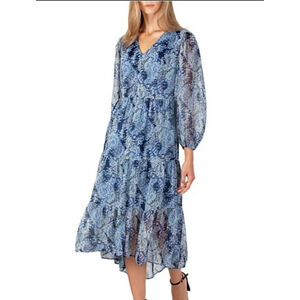 Joie Blue Paisley Print Dress XL (5152)